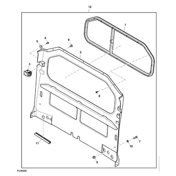 John Deere XUV855D - PC9959 - Occupant Protection (110001 - ) - ST768847