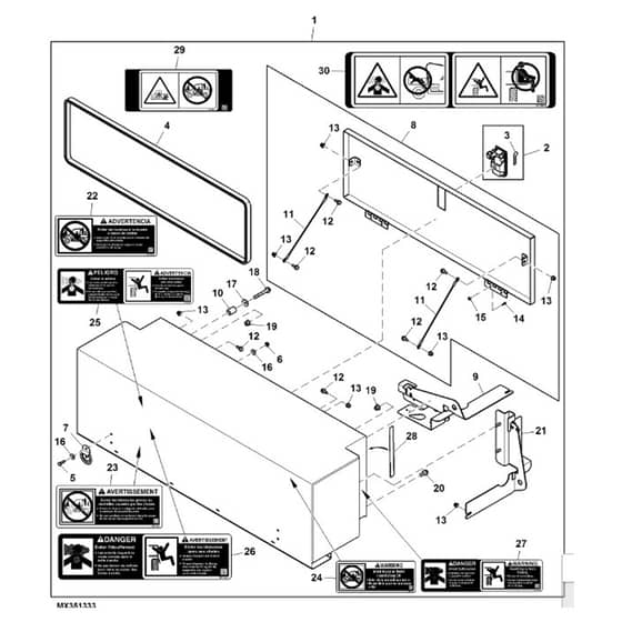 John Deere XUV855D - PC9959 - Toolbox (110001 - ) - ST844492