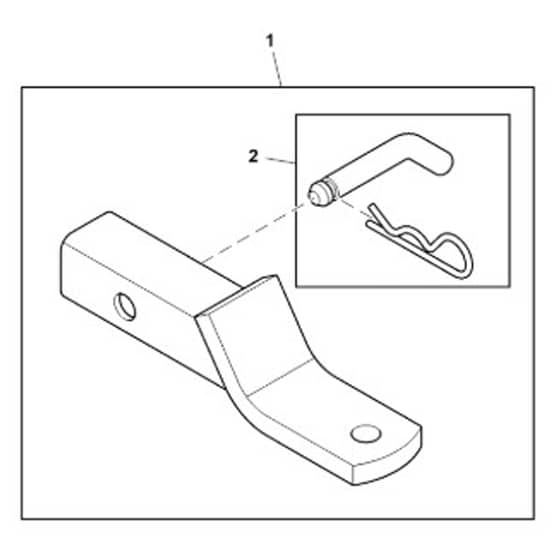 John Deere XUV855E - PC13313 - Drawbar Kit - ST850390