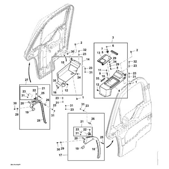 John Deere XUV855E - PC13313 - Cab Close-Out - ST897555