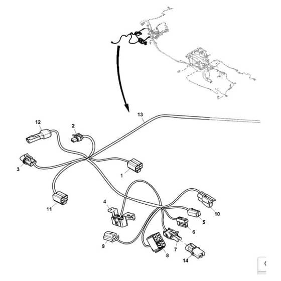 John Deere XUV855E - PC13313 - Chassis Wiring (2/2) - ST897983