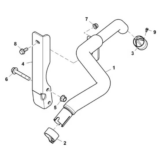 John Deere XUV855E - PC13313 - Exhaust Pipe - ST898805