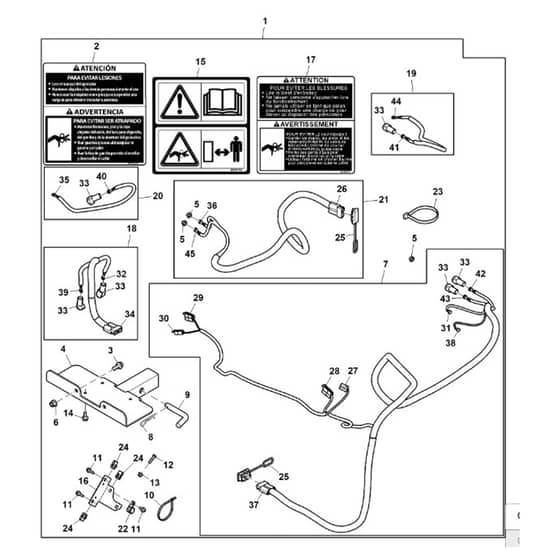 John Deere XUV855E - PC13313 - Winch Receiver - ST931922