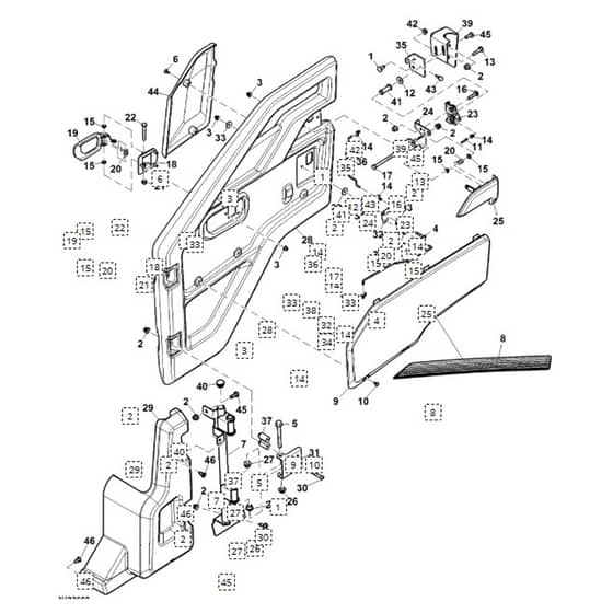 John Deere XUV855M - PC13311 - Doors - ST896827