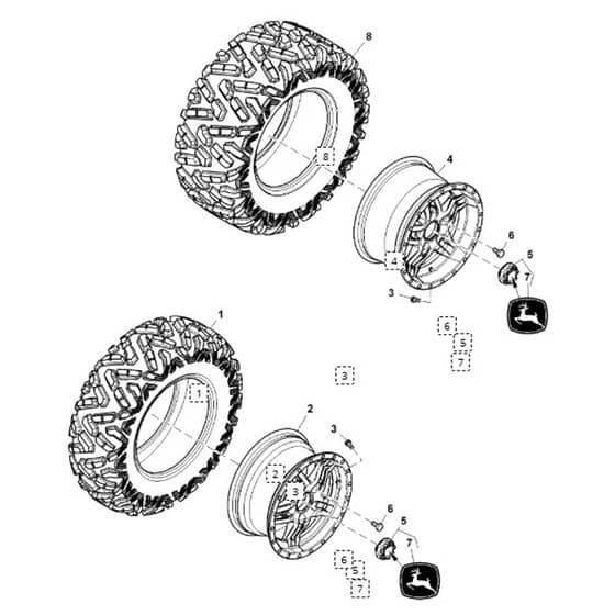 John Deere XUV855M - PC13311 - Wheels - ST897298