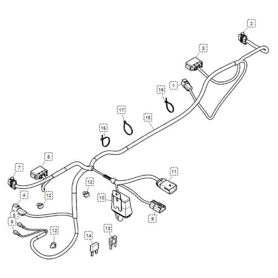 John Deere XUV855M - PC13311 - Wiring Harness - ST898117