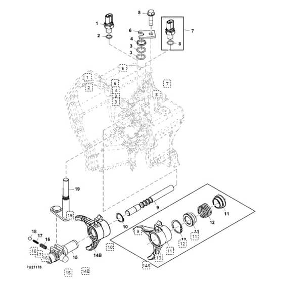 John Deere XUV855M - PC13311 - Range Shifter - ST898202