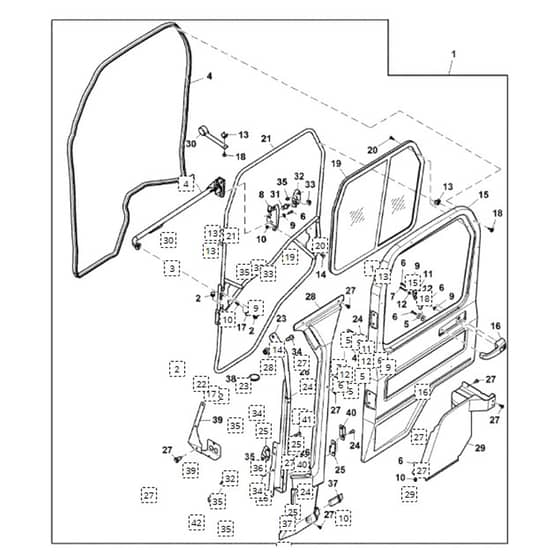 John Deere XUV855M - PC13311 - Door Kit - ST904676