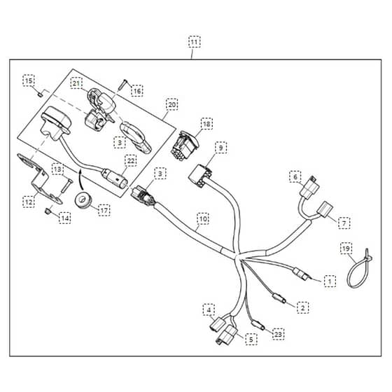 John Deere XUV855M - PC13311 - Wireless Winch - ST905158