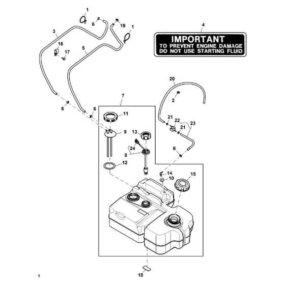 John Deere XUV855M - PC13312 - Fuel Tank - ST895513