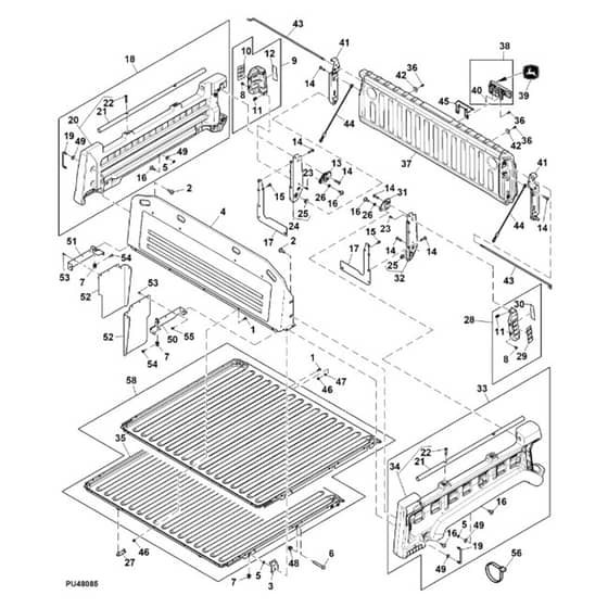 John Deere XUV855M - PC13312 - Cargo Box - ST896226