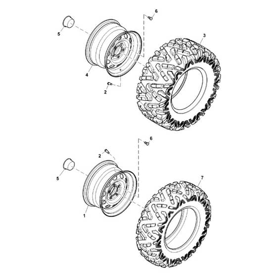 John Deere XUV855M - PC13312 - Wheels - ST897175