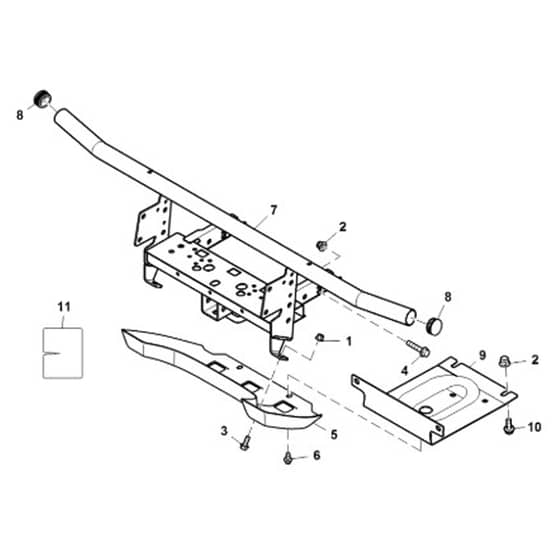 John Deere XUV855M - PC13312 - Bumper - ST897784