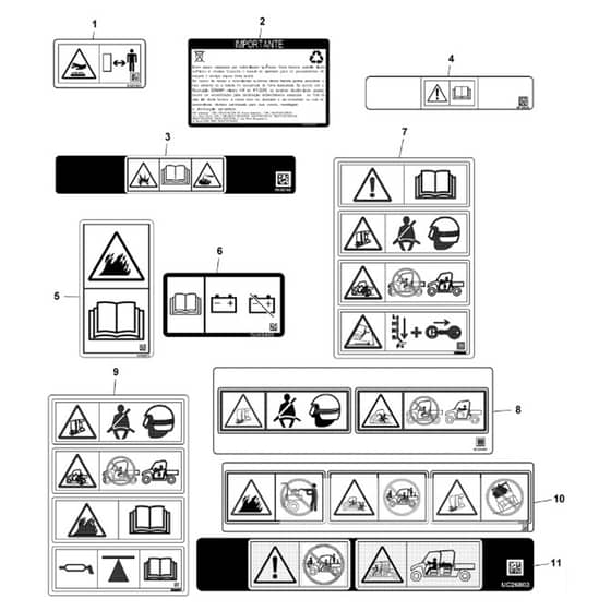 John Deere XUV855M - PC16089 - Labels - ST1004146