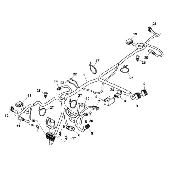John Deere XUV855M - PC16089 - Front Dashboard - ST1004204