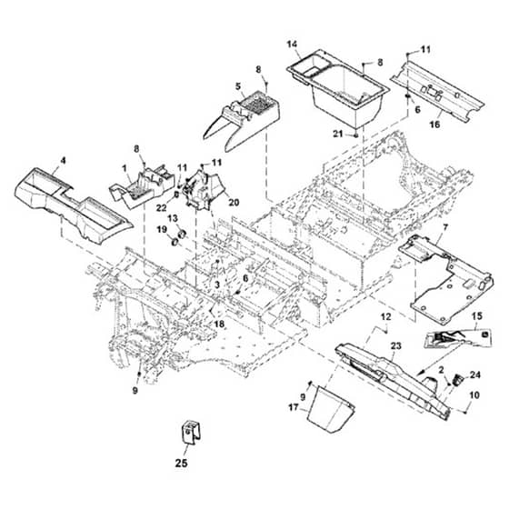 John Deere XUV855M - PC16089 - Graphics Panel - ST1007179