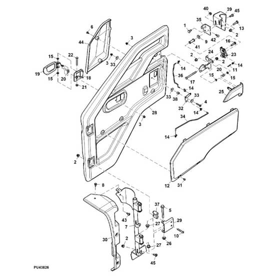 John Deere XUV855M - PC16089 - Doors - ST1007433