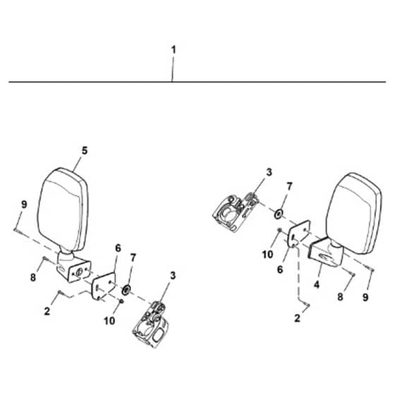 John Deere XUV855M - PC16089 - Side Mirrors - ST1008877
