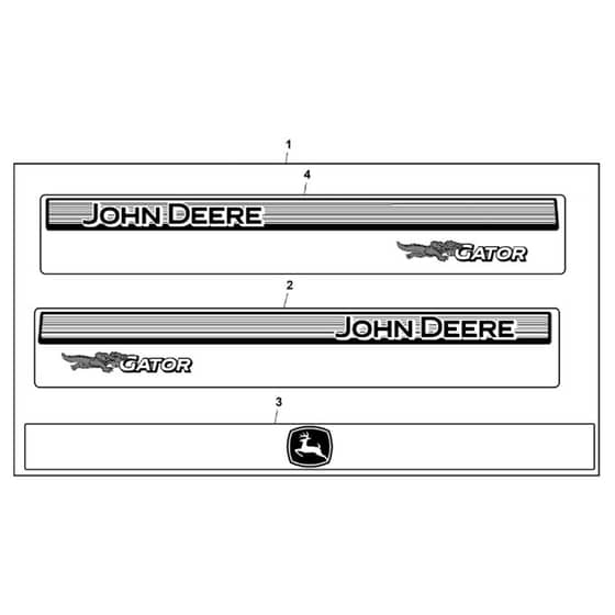 John Deere XUV855M - PC16089 - Labels Kit - ST927152