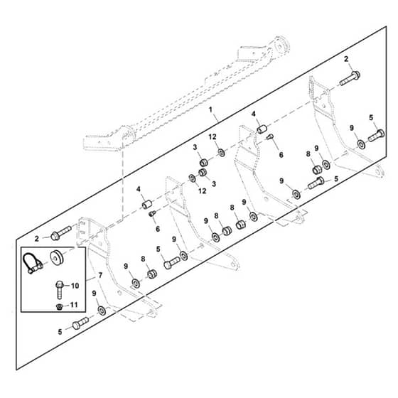 John Deere XUV865E - PC13097 - Winch Blade - ST868637