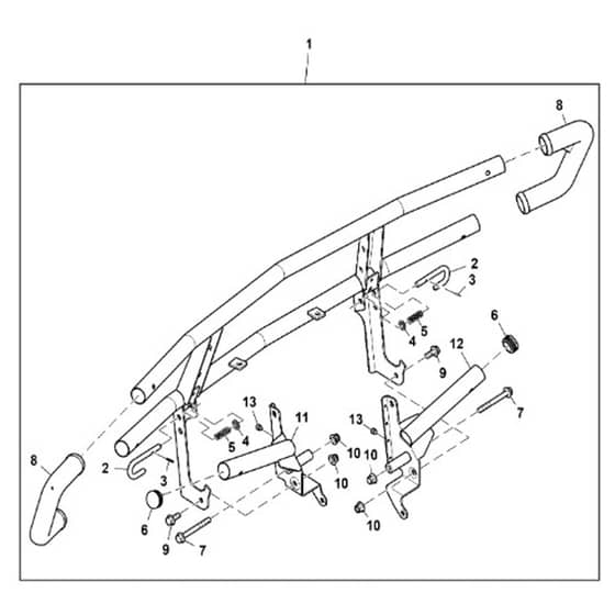 John Deere XUV865E - PC13097 - Front Brush - ST876352