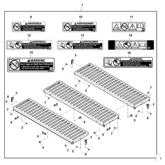 John Deere XUV865E - PC13097 - Cargo Box - ST901509