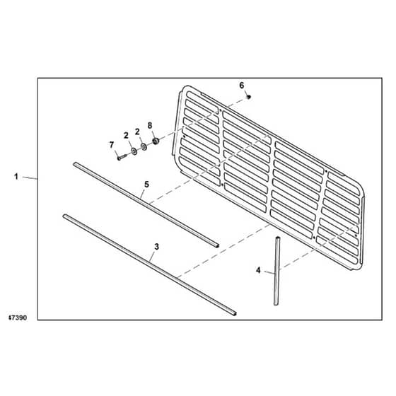 John Deere XUV865E - PC13097 - Rear Panel - ST905190