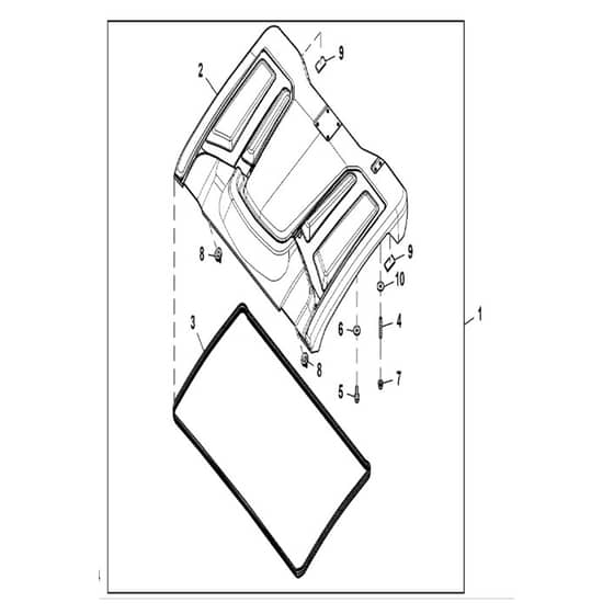John Deere XUV865E - PC13097 - Roof Kit - ST907615
