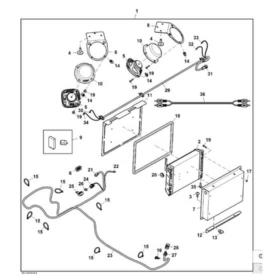 John Deere XUV865E - PC13097 - Premium Speaker - ST911406