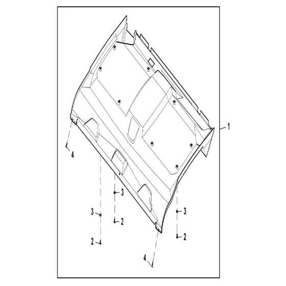 John Deere XUV865E - PC13097 - Headliner Kit - ST919914