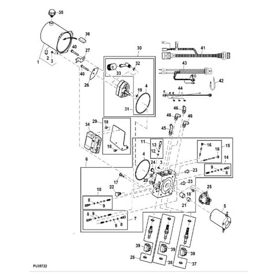 John Deere XUV865E - PC13097 - Hydraulic Pump - ST921706
