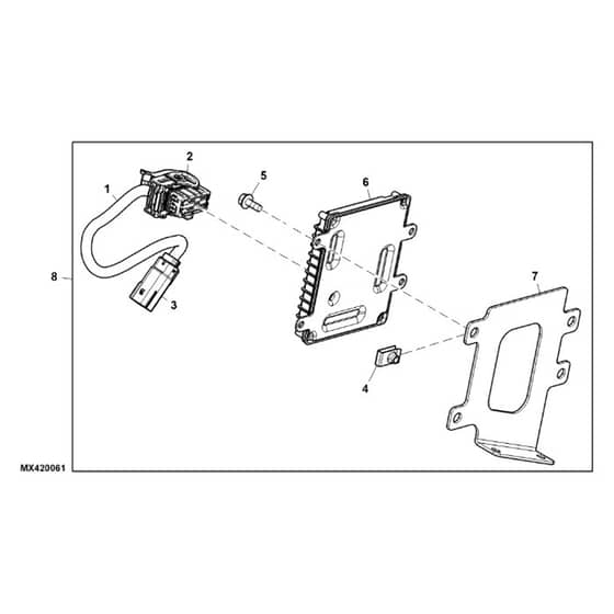John Deere XUV865E - PC16095 - Controller Area - ST1002594