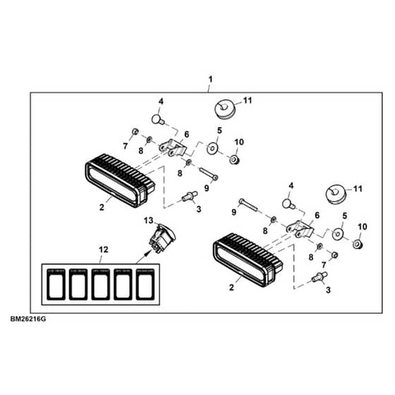 John Deere XUV865E - PC16095 - Led Work - ST1003734