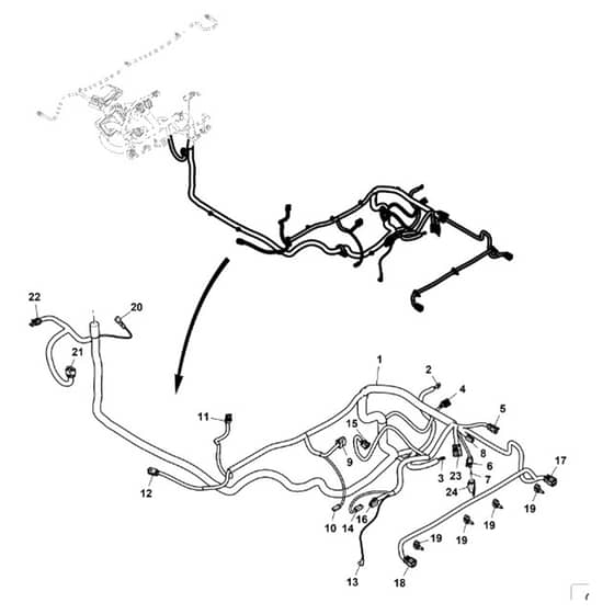 John Deere XUV865E - PC16095 - Chassis Wiring (2/2) - ST1004750
