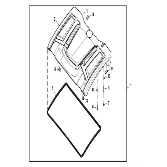 John Deere XUV865E - PC16095 - Roof Kit - ST907615