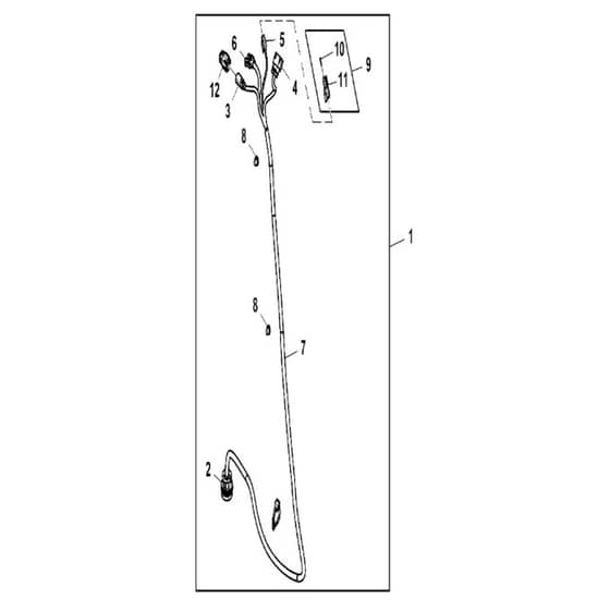 John Deere XUV865M - PC13098 - Cab Wiring - ST869776