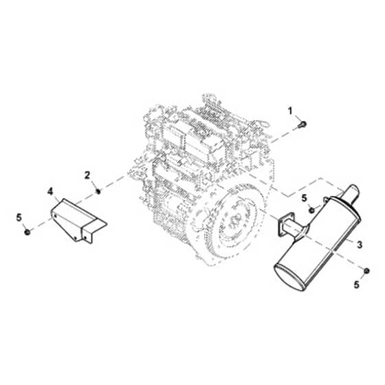John Deere XUV865M - PC13098 - Muffler - ST876140