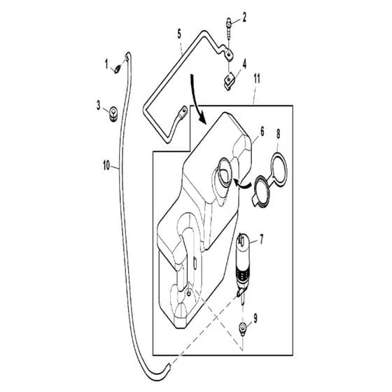 John Deere XUV865M - PC13098 - Reservoir - ST899803