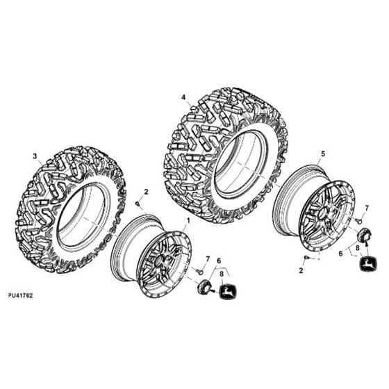 John Deere XUV865M - PC13098 - Alloy Wheels - ST900179