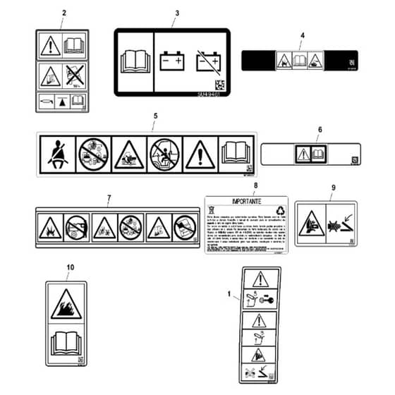 John Deere XUV865M - PC13098 - Labels - ST909261