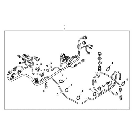 John Deere XUV865M - PC13098 - Attachment Wiring (1/3) - ST910944