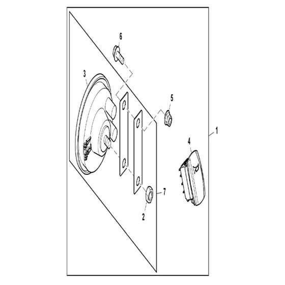 John Deere XUV865M - PC13098 - Horn Kit - ST924184