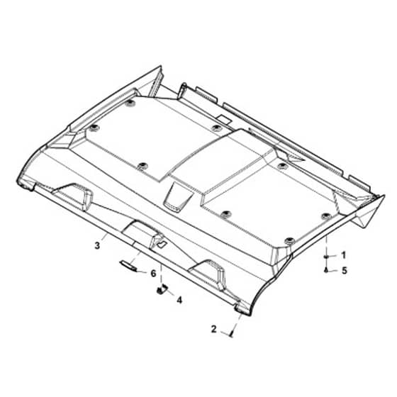 John Deere XUV865M - PC16092 - Headliner ( - 050000) - ST1005224