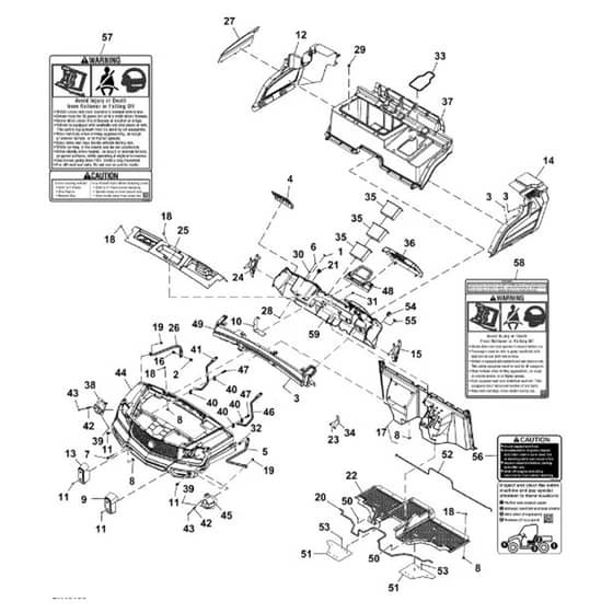 John Deere XUV865M - PC16092 - Bumper - ST1007202