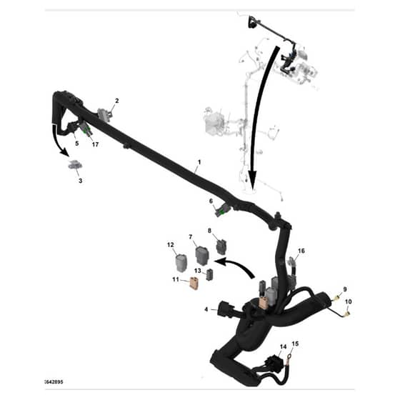 John Deere XUV865M - PC16092 - Chassis Wiring (4/5) (060001 - ) - ST1060652