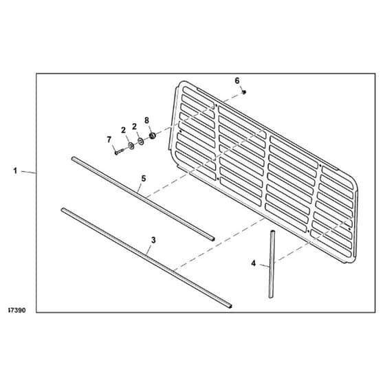 John Deere XUV865M - PC16092 - Rear Panel - ST905190
