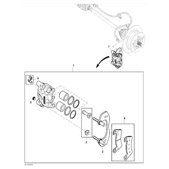 John Deere XUV865R - PC13099 - Disk Brake - ST873468
