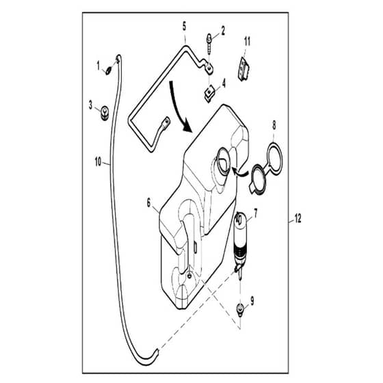 John Deere XUV865R - PC13099 - Reservoir - ST905146