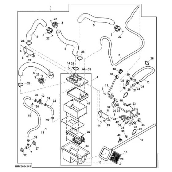 John Deere XUV865R - PC13099 - Heater Kit - ST910181