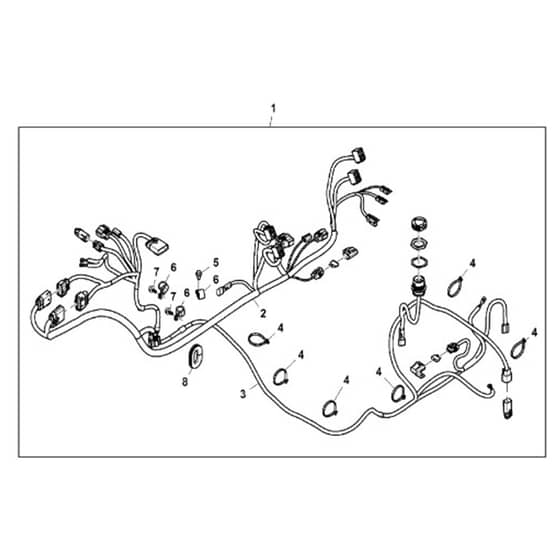 John Deere XUV865R - PC13099 - Attachment Wiring (1/3) - ST910944